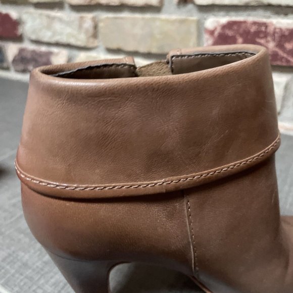 plenty by tracy reese Natalya High Heel Brown Bootie Ankle Boot Nib 8 38.5 - Picture 6 of 13